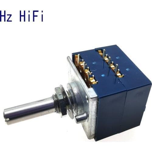 1PCS 10KAX2 20KAX2 50KAX2 100KAX2 250KAX2 Audio Amplifier Amp Volume Rotary Potentiometers Japan ALPS RK27 DIP6 10K 20K 50K 100K