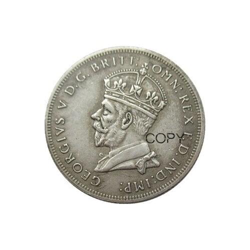 Australia 1 Florin 1927 Silver Plated Copy Coin