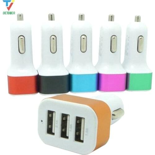 300pcs/lot 3 Ports USB Car Charger Quick Charge DC 5.0V 4.1A Car Cigarette Lighter For Samsung Huawei Xiaomi iphone Car Charger
