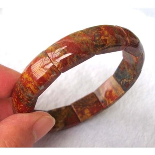 Free Shipping Natural Pietersite Rectangle Round Beads Bracelet Women Jewelry Accessories Weddings Parties Birthday Gift