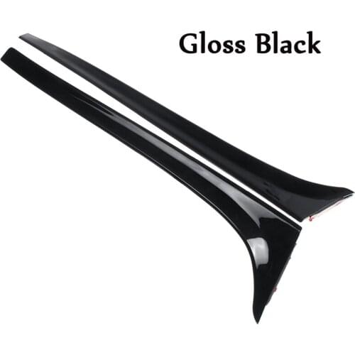 Carbon Fibe Gloss Black Rear Window Side Spoiler Wing For GOLF 7 MK7 GTD R 2014-2018 Car-styling Auto Rear Window Mirror Tail