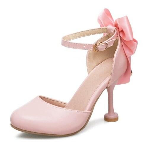 Big Size 11 12 high heels sandals women shoes woman summer ladies Butterfly-knotted water drill cup heel sandals