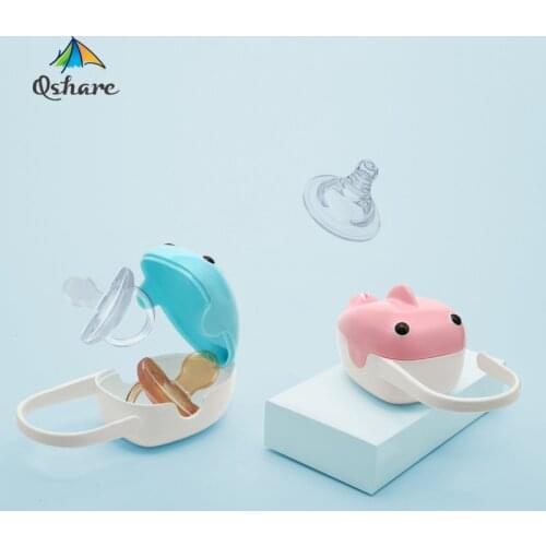 Baby PP Pacifier Box Portable Cute Nipple Travel Storage Case Stroller Accessory