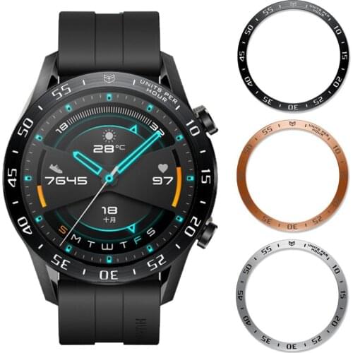 For Huawei Watch GT 2 46mm Bezel Ring Styling Frame Case Cover Protection GT2 Stainless Steel Bezel #A
