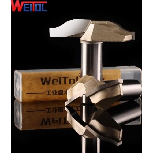Weitol 1 pcs 12.7 mm wood cutting tools CNC Carbide tip Slotting bits classical ogee bit CNC router bits for cutting wood