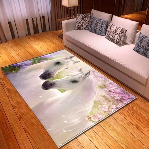 Creative 3D Printed Living Room Carpet Bedroom Carpet Corridor Door Mat Kitchen Bathroom Water Absorption Anti-slip Mat