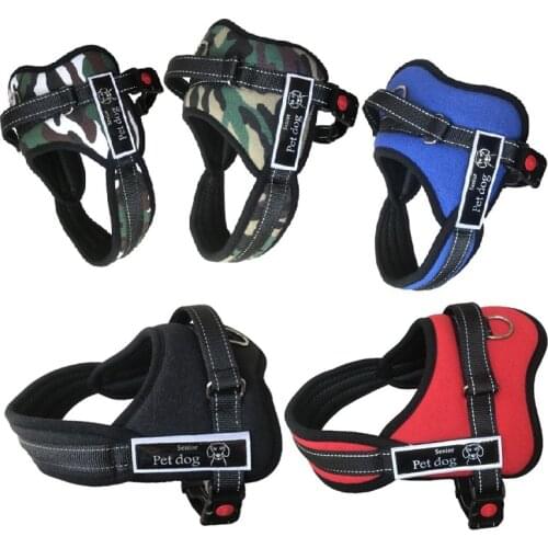 Pet Dog Harness Summer Mesh Nylon Breathable Dog Vest Soft Adjustable Harness For Dogs Puppy Collar Cat Pet Dog Chest Strap
