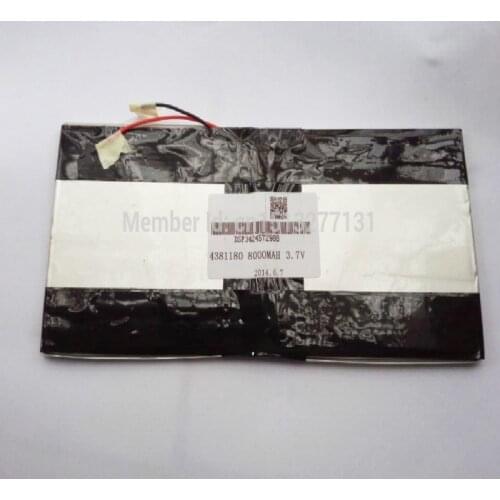3.7V,8000mAH,[4381180] PLIB (polymer lithium ion battery) Li-ion battery for tablet pc,PIPO M9 pro 3g / max M9 quad core