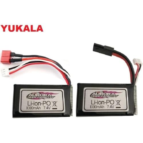 7.4V 1000MAH Lipo Battery For XLH Xinlehong 9130 9136 9137 Q901 Q902 Q903 1/16 2.4G RC Car Parts