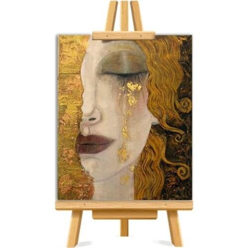 Golden tears Picture DIY Painting By Numbers Colouring Zero Basis HandPainted Oil Painting Unique Gift Home Decor