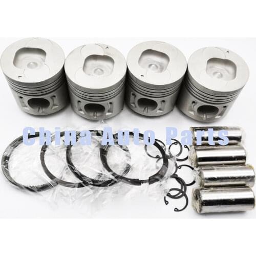 New D201 DI-2.2 SE-2.2 Piston Kit For ISUZU With Pin Clips Mini Excavator Truck DI-2.2 SE-2.2 Liter Diesel Engine Repair Parts