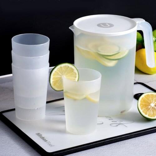 Nordic Plastic Water Jug Heat Resistant Juice Storage Refrigerator Jug Transparent Japanese Jarra De Agua Drinkware DE50SH