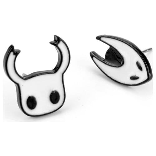 Hollow Knight Earrings for Women Girls Ear Studs Mini Cartoon Stud Earring Female Fashion Jewelry Gift