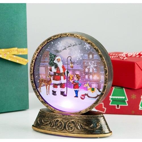 Christmas Night Lights Ball Lamp LED 3D Snowmen Lamp Kids Gifts Home Decor HomeParty Table Decorations
