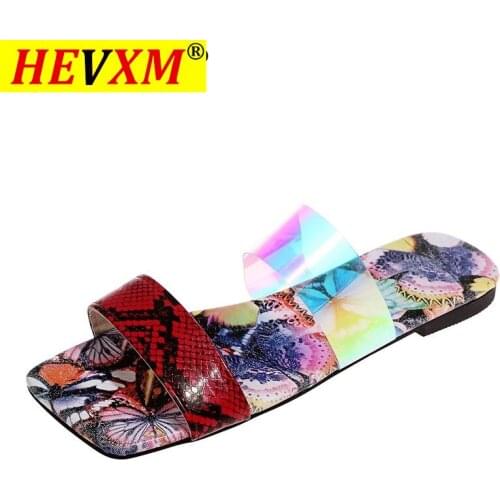 Women Slippers Patchwork Summer Slides Outdoor Beach Flat Heel Sewing 2021 Fashion Casual Female Ladies Shoes Zapatos De Mujer