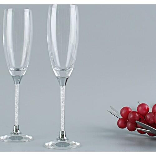2019 Wedding Wine Glasses Custom Crystal Drinking Glass Lover Gifts Champagne Wine Glasses Toasting Flutes Home Tableware