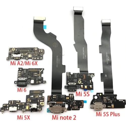 USB Charging Port Dock Charger Plug Connector Board Flex Cable For Xiaomi Mi A1 A2 5 Mi5 Mi6 5S Plus Note 2 5X 6X