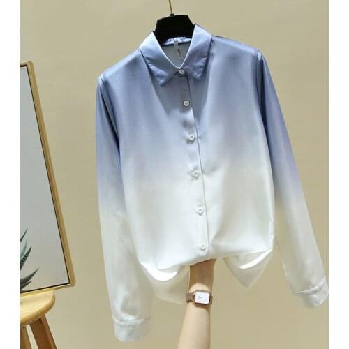 Long Sleeve Chiffon Blouse Women Blusas Mujer De Moda 2021 Turn Down Collar Office Blouse Tops Women Blusa Women Clothing E41