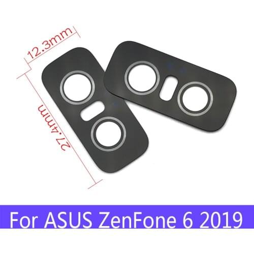 1Pcs Back Rear Camera Glass Lens For ASUS ZenFone 6 2019 Replacement
