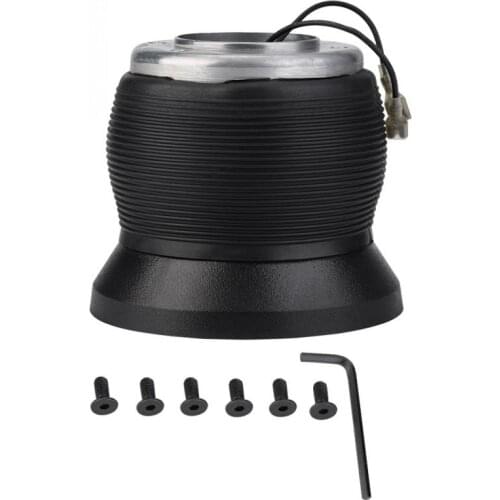 1x Car Steering Wheel Hub Adapter Kit For Mercedes Benz W123 W124 W126 190E Car Black Steering Wheel Adapter Accessories