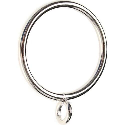 40 Pack Curtain Rings, 38mm Internal Diameter iron Curtains Rings Hanging Rings for Curtains and Rods, Silver
