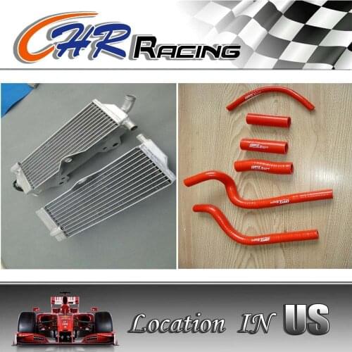 Aluminum Radiator & hose for HONDA CR500 CR500R 1991-2001 91 92 93 94 95 96 97