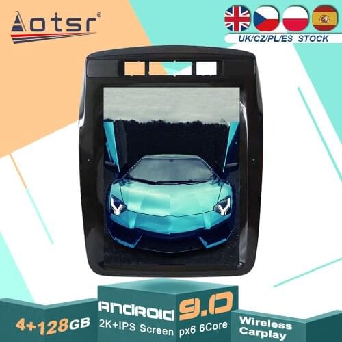 For Volkswagen Touareg 2010-2017 High Lev Radio Android 9 Tesla Stereo Wireless Carplay GPS Navigation DSP Car Multimedia Player