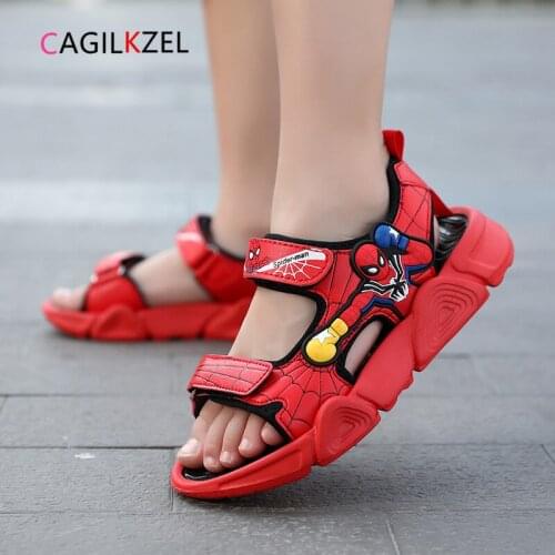 CAGILKZEL 2021 Summer New Kids Sandals Fashion Boys Beach Casual Sandalias Light Soft Non-slip Children Sandals Chaussure Enfant