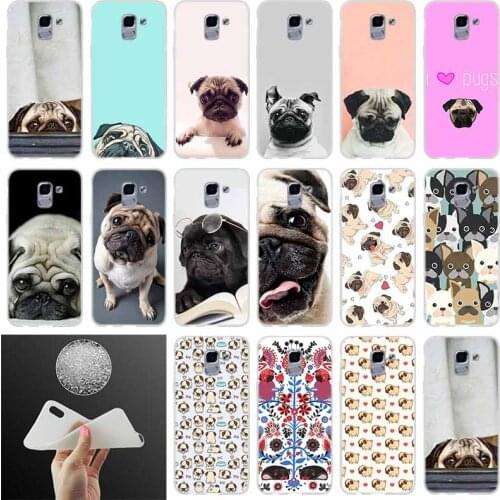 Phone case Cover Puppies Cubs Dogs Poodle Pug Doggy FOR Coque Samsung Galaxy J6 J4 J8 J7 2018 Plus J3 J5 J7 Prime Pro 2017 2016