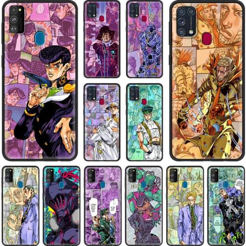 JoJo Bizarre Adventure Phone Case For Samsung Galaxy A51 A71 A50 M31 M31s M51 M11 M01 M10 M20 M30 M40 Soft Black Shell Cover