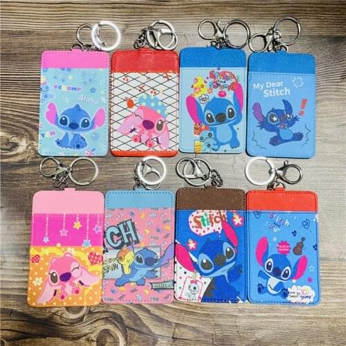 Disney Lilo & Stitch Anime Figures Cartoon Product Cosplay Accessories Casual Card Holder Unisex Gift