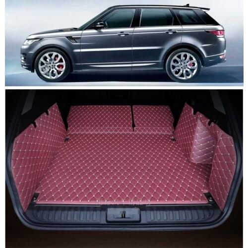 For Land Rover Range Rover Sport 2014 15 17 16 18 19 20 2021 High Grade Full Rear Trunk Cargo Mat Tray Liner Protector Foot Pad