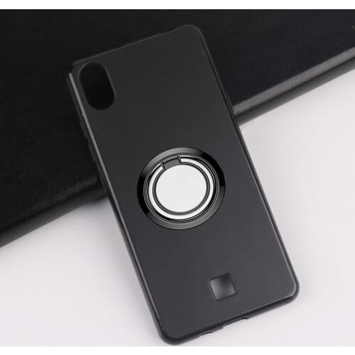 For LG K20 Back Ring Holder Bracket Phone Case Cover Phone TPU Soft Silicone Cases for LG K20 5.45" 2019