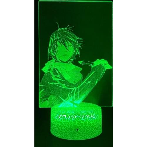 Noragami Figurine 3D Picture Lamp Creative Generation 2 Anime Night Light Vivid Retro Style Photo Lighting Decoration Home Art