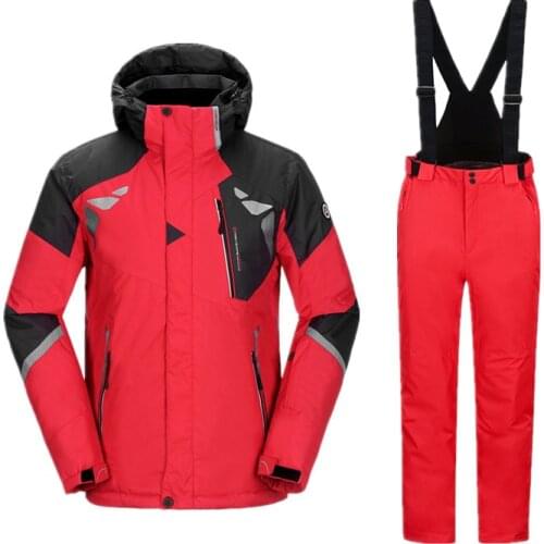 Winter Suit Ski Suit Snowboard Suit Men Thicken Sport Suit Snowboard Jacket Snow Pants Winter Jacket Ski Pants Winter Skiing Set