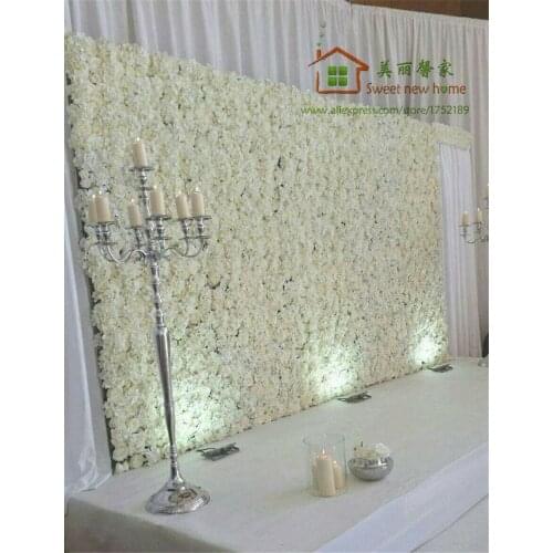 Artificial flower wall silk rose wedding background lawn/pillar flower road lead home market decoration
