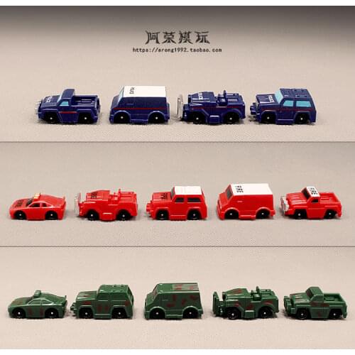 Small Car Mini Security Police Car Fire Truck Ambulance Special Transportation Car Figurine Model Action Figures Toys Home Decor