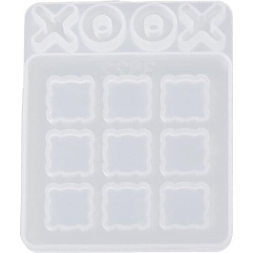 Small Toe Molds for Resin Casting Small O X Board Game Silicone Mold DIY Craft Classic Board Family Games Molds Drop Shipping
