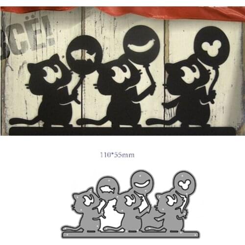 Metal Cutting Dies Cut Animal cat Decoration Scrapbook Paper Craft Knife Mould Blade Punch Stencils