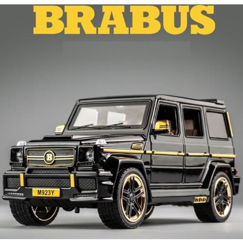 1:24 BRABUS Benz G65 Alloy Model Car Children Toy Car For Kids Boys Diecast & Toy Vehicles Off-road Metal Miniature Car Model
