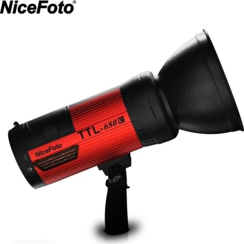 NiceFoto TTL-680C 600W TTL 2.4G Wireless GN68 HSS 1/8000S Studio Flash High Speed Speedlite with Transmitter for Canon Camera