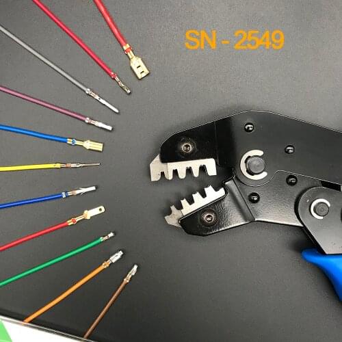 Wire-electrode cutting crimper crimping tool for Dupont 2.54/XH2.54/2.8/3.96/4.8/2510/5557 terminal 0.08-1.0mm2 AWG28-18 pliers