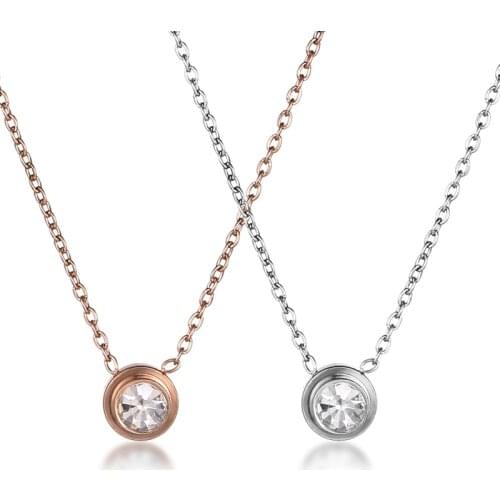 Pendant Necklace Women Jewelry Fashion Style Clavicle Chain For Girls Pave Setting Zircon Collares Accessories New Design 2021