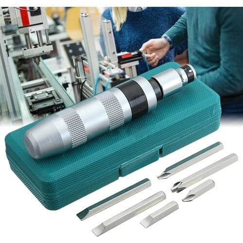 7PCS Professional Portable Impact Driver Screwdriver for Loosening Frozen Bolts and Stubborn Fasteners with Non-Slip Handle