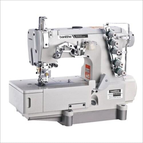 Big Square Head Three Needles Five Lines Sewing Machine Electric Direct Drive Neckline Hem Interlock Industrial Sewing Equipment