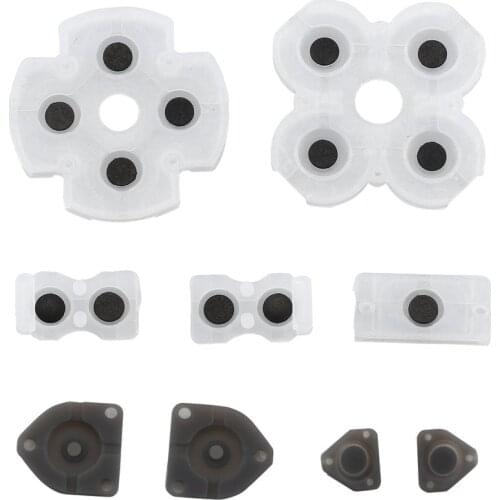 For Sony Playstation 4 PS4 Controller Conductive Silicone Buttons Rubber Pads for Game Replacement Parts