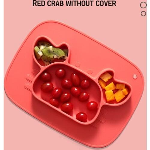 Cartoon Modeling Silicone Dishes Plates Solid Food Sucker Self Feeding for Kids Children Creative Fall Resistant Tableware Gift