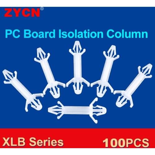 100PCS XLB Type Nylon PC Board Isolation Column Circuit Bracket Pcb Computer Spacer Plastic Double-Head Spacing Column Support