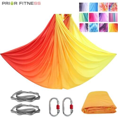 13 Colors To Choose 10Yards/9.2M Aerial Yoga Hammock Set Aerial Yoga Swing Kit Nylon Anti-Gravity Yoga Fitness