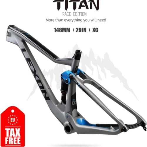 LEXON T1000 Mountain Bicycle Frame XC Bike Frames Carbon Mountain Bike Full Suspension 29 Boost frame XC frame for bicicletas